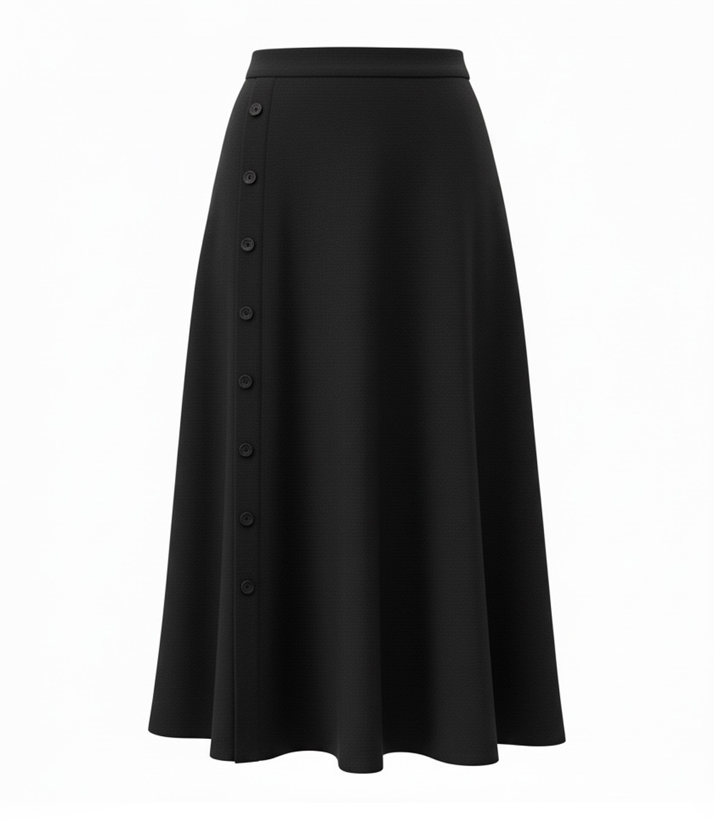 Mio Buttoned Skirt